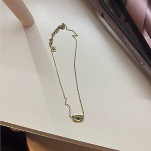 Kendra Scott Gold Necklace with Iridescent Pendant